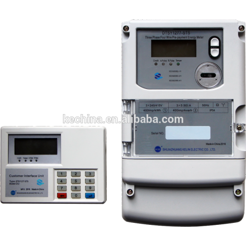 Smart three phase split electricity energy meter